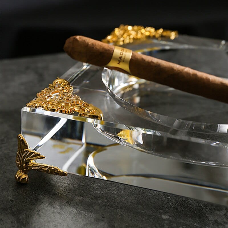 Alter Glas Aschenbecher