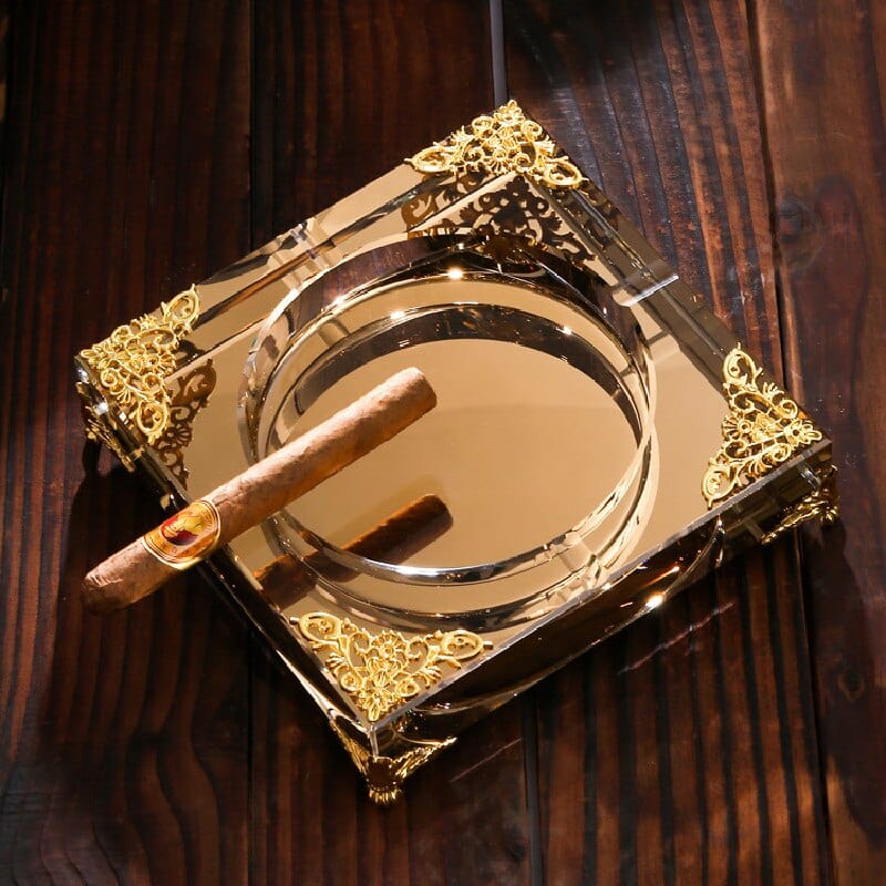 Alter Glas Aschenbecher