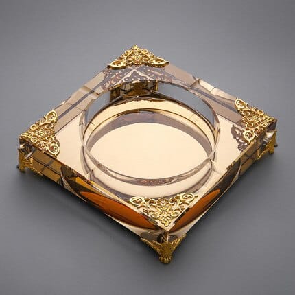 Alter Glas Aschenbecher