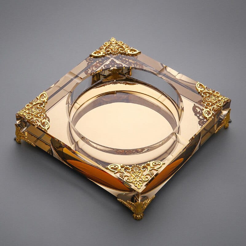 Alter Glas Aschenbecher