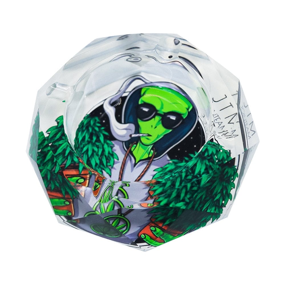 Aschenbecher Alien Raucht