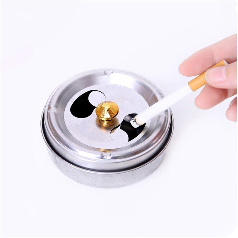 Aschenbecher aus Edelstahl