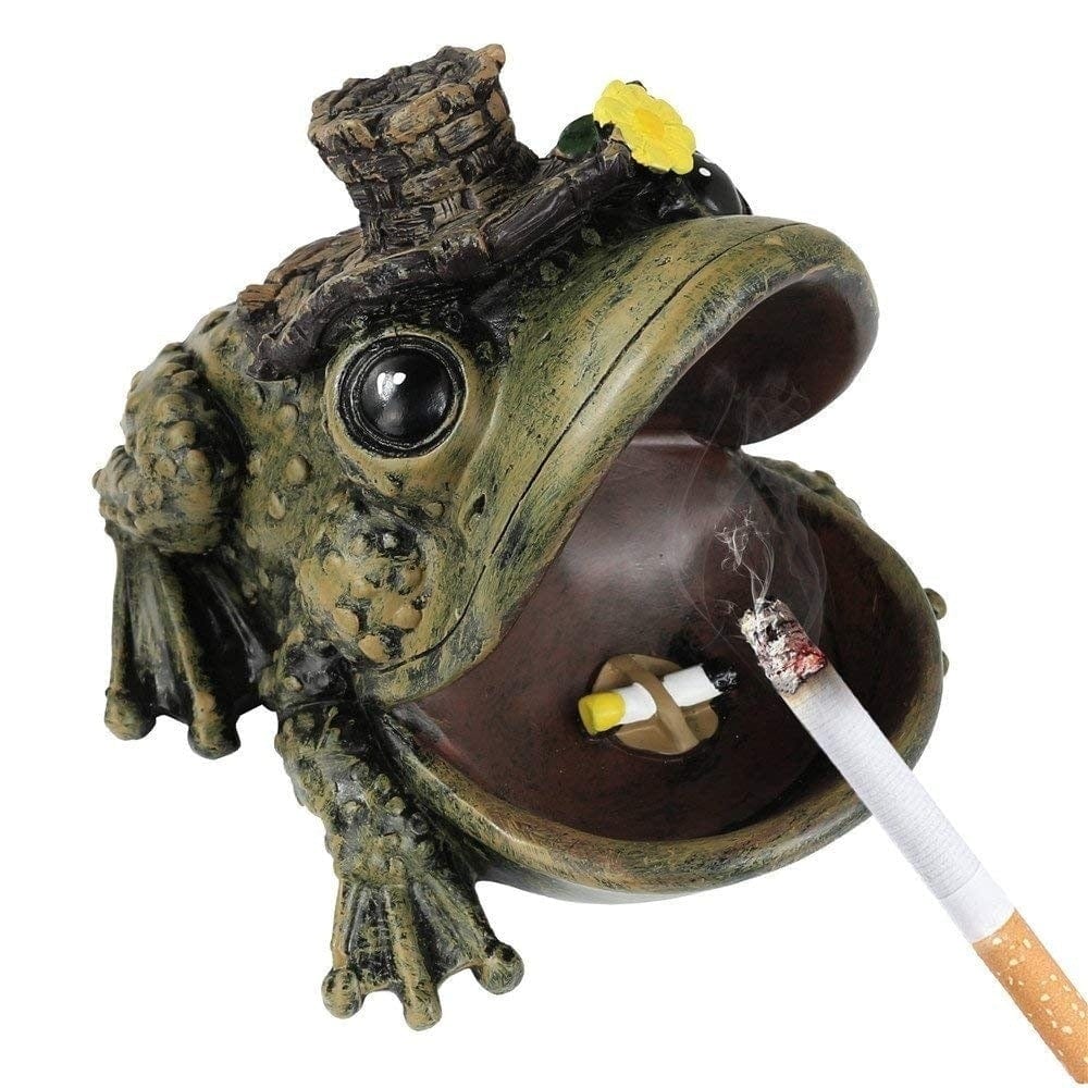 Aschenbecher Frosch Bar