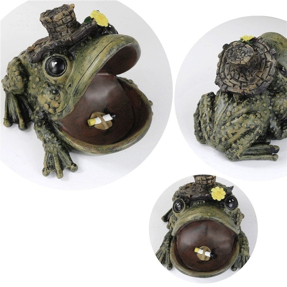 Aschenbecher Frosch Bar