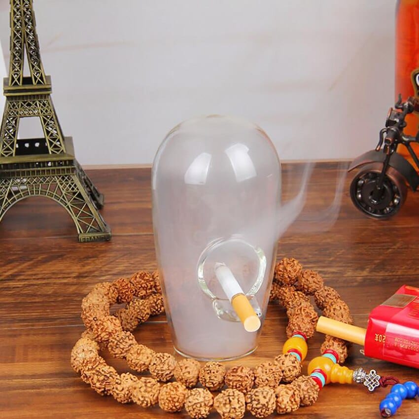 Aschenbecher Glas Art Deco