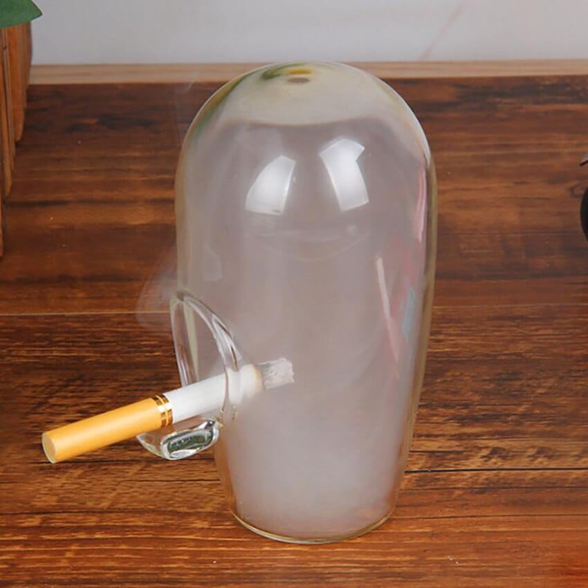 Aschenbecher Glas Art Deco