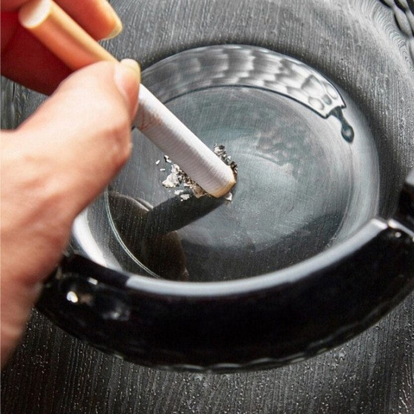 Aschenbecher Glas Kugel