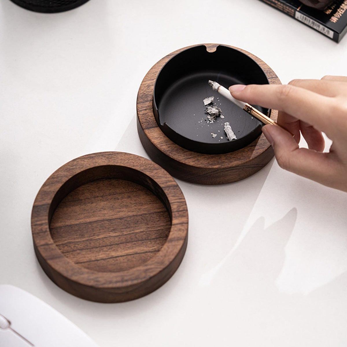 Asyduey Aschenbecher Mit Deckel - Winddicht & Praktisch!