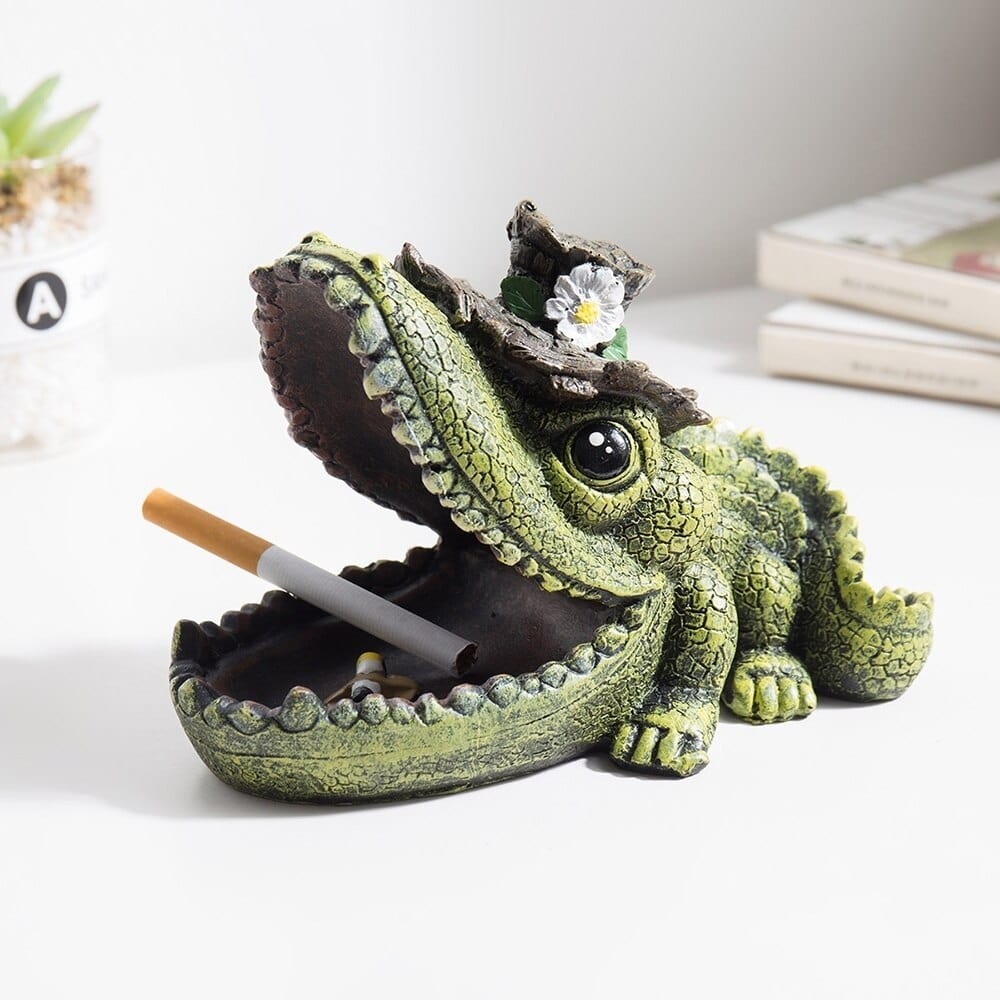 Aschenbecher Krokodil