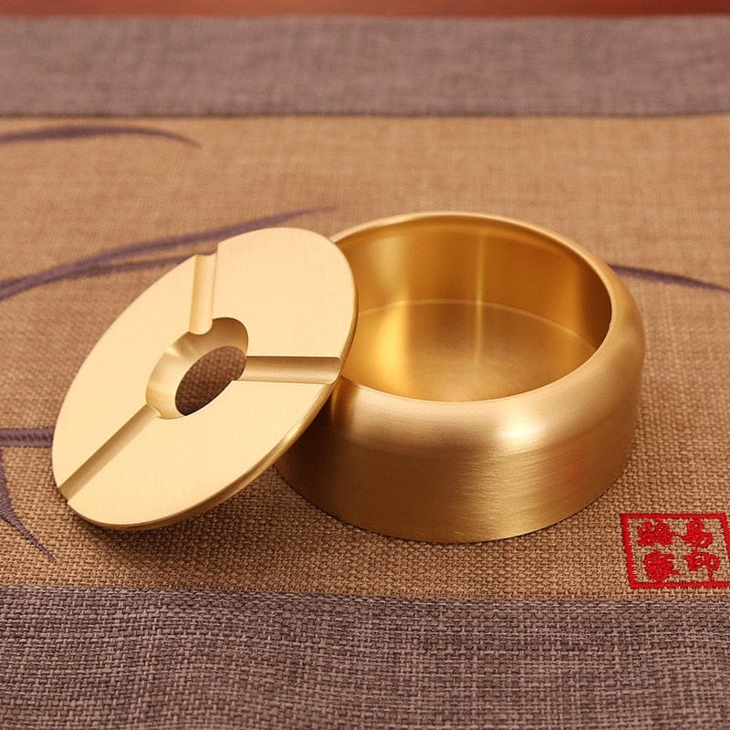 Aschenbecher Messing Mit Deckel