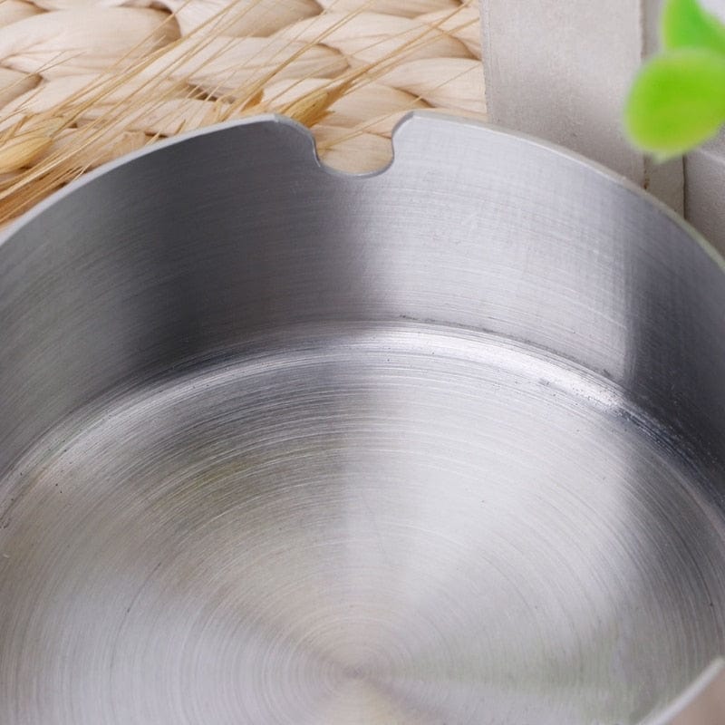 Aschenbecher Metall Silber