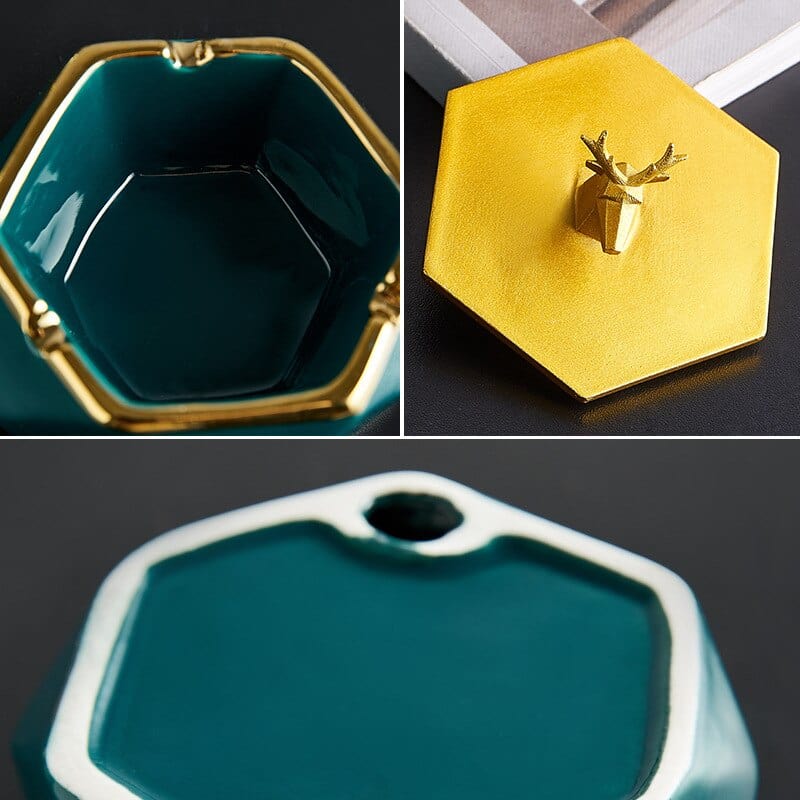 Aschenbecher mit Deckel