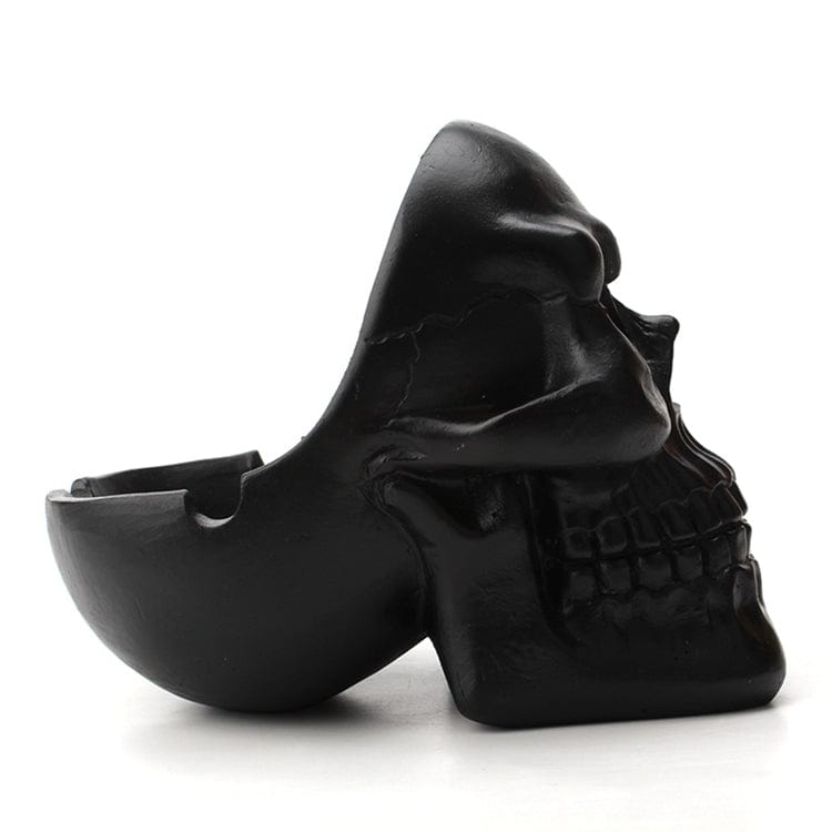 Aschenbecher Totenkopf Harz