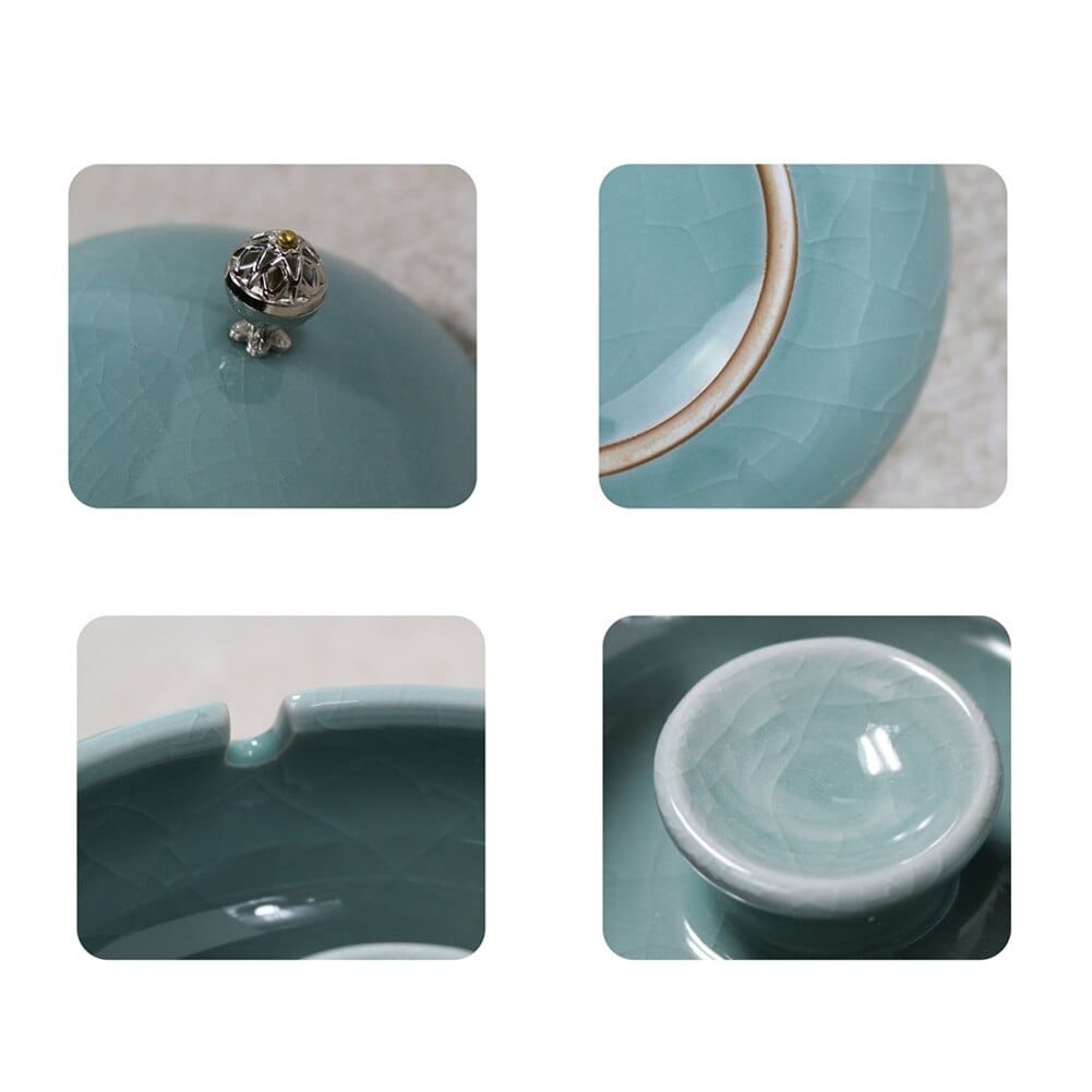 Aschenbecher Türkis