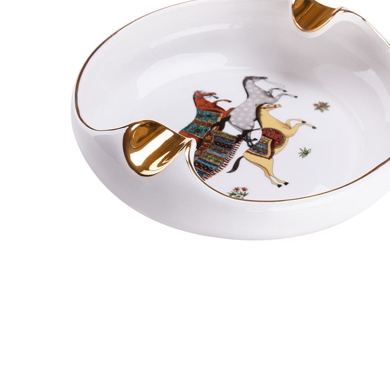 Aschenbecher Zigarre Weiß