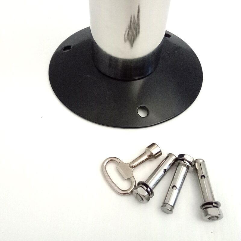 Bodenbefestigter Außenascher