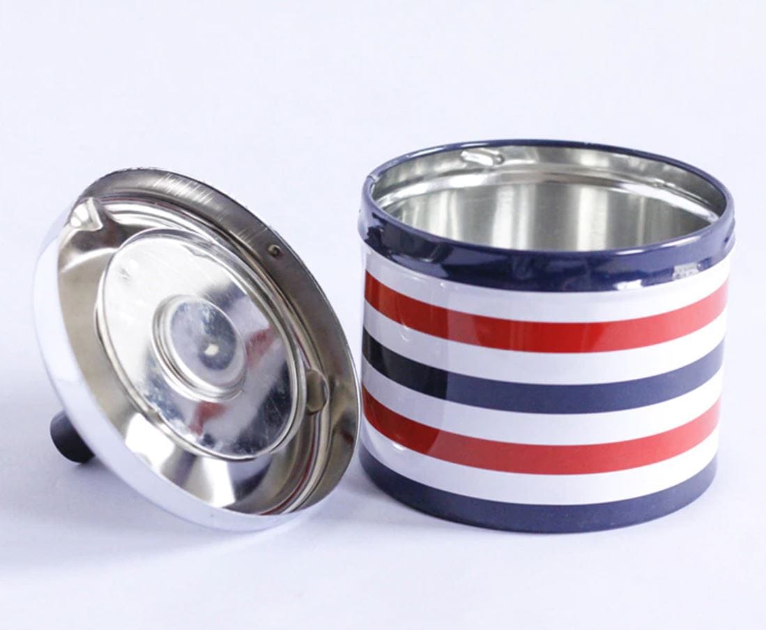 Druckaschenbecher Edelstahl