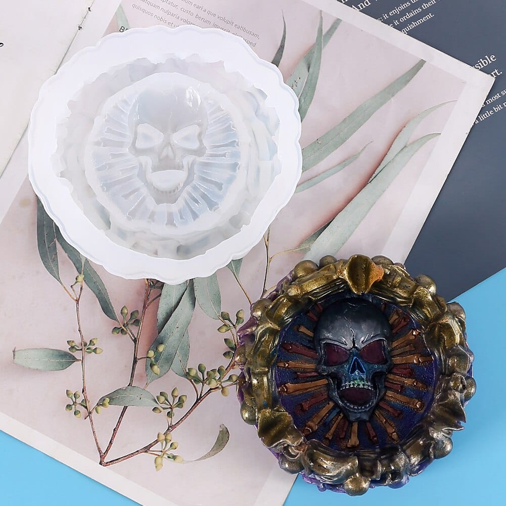 Moule Cendrier Tête De Mort