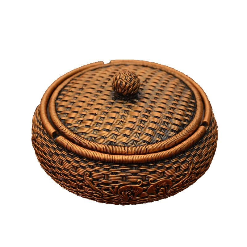 Rattan Aschenbecher