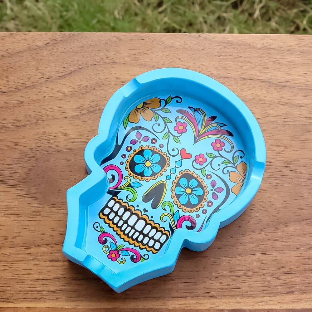 Totenkopf Aschenbecher Gothic