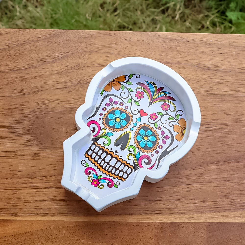 Totenkopf Aschenbecher Gothic